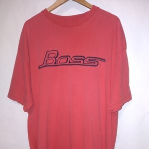 Boss t-shirt vintage single stitch 90s tee xxl
